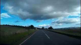 Autumn Road Trip Drive With Music St Ninians Church On History Visit To Alyth Perthshire Scotland