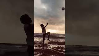 Evening Beach #BeachFootball #football #children #indianbeaches #beachsports