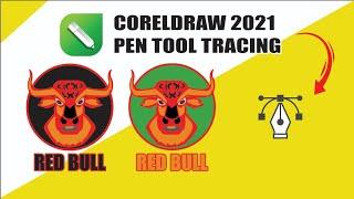 CorelDraw Pen Tool Uses - Images Tracing with Pen Tool & Logo Making