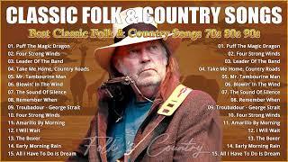 Folk Songs & Country Music Collection - Best Folk Songs 70s 80s 90s - Classic Folk Songs