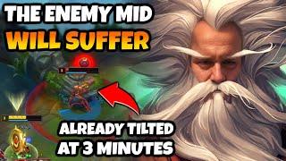 Zilean Mid is the best mental destroyer. Make the enemy absolutely hate you