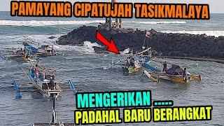 Detik² kejadian mengerikan menimpa kapal nelayan ini  beruntung Pamayang Cipatujah Tasikmalaya