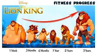 From Fat to Muscle Unveiling The Lion Kings Incredible Transformation  HEY GROWING