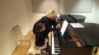 11.11.2019 Yeva Solodovska Mira Marchenko piano master-class at Zakhar Bron School of Music Zurich