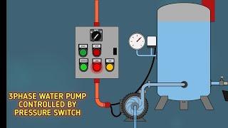 3PHASE WATER PUMP CONTROLLED BY PRESSURE SWITCH