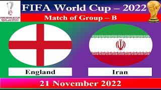 England vs Iran - FIFA World Cup Match - 21 November 2022