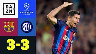 Barca trotz Lewy so gut wie raus FC Barcelona - Inter Mailand 33  UEFA Champions League  DAZN