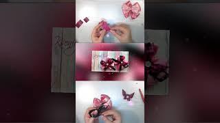 Полное видео на канале  #ribbon #diy #канзаши #kanzashishorts #kanzashi