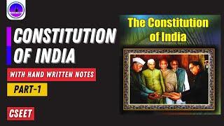 Constitution of India Part-1   CSEET  CS Exam Squad 