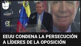 Estados Unidos rechaza la orden de captura contra Edmundo González en Venezuela