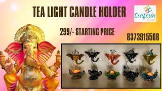 ganesha T Light Candle Holder  Decorative Tealight Holder for Home and Gifts #ganpati