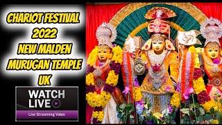 Watch Live Chariot Festival 2022 Sri Thiruthanigai Vale Murugan Temple London 04082022