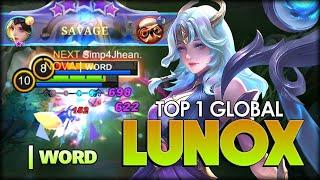 SAVAGE Deadly Chaos Assault.  ᴡᴏʀᴅ Top 1 Global Lunox - Mobile Legends Bang Bang