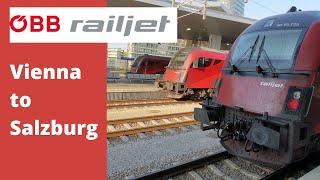 Railjet Vienna to Salzburg - The austrian highspeed train