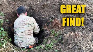 Found a Silver WW1 Soldier Badge WW1 Metal Detecting