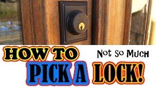 How to Pick a Lock Not so Much