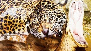 ABSOLUTELY MIND BLOWING -Jaguar Fight Anaconda - Animal Fights