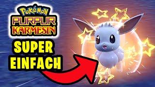 So fangt ihr SHINY EvoliEvoli Entwicklungen EINFACH in Pokemon Karmesin & Purpur