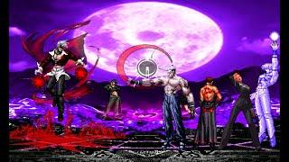 MUGEN KOF Blood Orochi Iori Vs. Super Orochi Boss Team