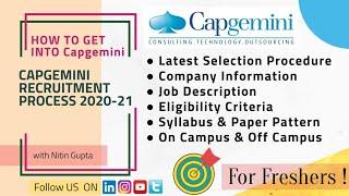 Capgemini Recruitment Process 2020-2021  Eligibility  Exam Pattern  Syllabus  About Capgemini