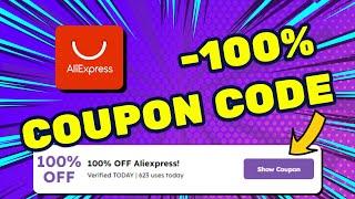 NEW AliExpress COUPON CODE 2024  Get 100% OFF Discount Code  Use These AliExpress Promo Codes