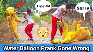 Water Balloon Prank On Angry Girl  Ladki Ne Bohut Mara Crazy Teddy