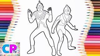 Ultraseven Dark Ultraman Dark Coloring Pages Cool Poses of UltramanColoring Pages Tv