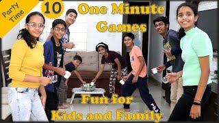 10 One minute games  Indoor games for Kids and Family  Minute to win it games  Party games 2023