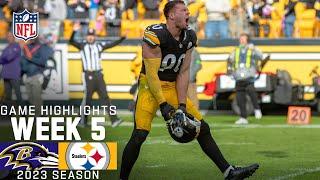 Baltimore Ravens vs. Pittsburgh Steelers Game Highlights  NFL 2023 Week 5