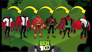 Ben10 Alien Designs Throughout the Series