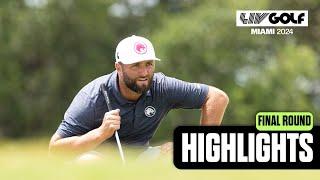 FULL HIGHLIGHTS  Final Round  LIV Golf Miami  2024