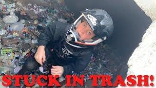 CRASHED CAR & DIRT BIKE  GO DIRT BIKE RIDING WITH ME  Epic Motovlog