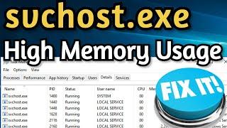 Fix svchost.exe High Memory & High CPU Usage on Windows 10 Windows 7  Remove Svchost.exe Virus