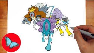 Drawing Legendary Pokemon - Legendary Beasts