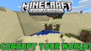 MAKE YOUR MCPE WORLDS CORRUPT IOSANDROID