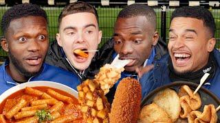 English Footballers try Korean Street Food for the first time