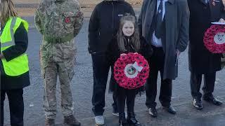 Sophie Tonner age 8 Nitshill Remembrance Sunday 2023