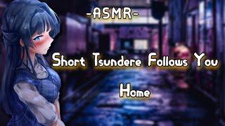 ASMRF4M Short Tsundere Follows You Home