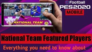 National Team Featured Players coming to eFootball PES 20 Mobile  Information about it.