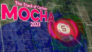 The Track of Cyclone Mocha 2023