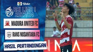 Hasil Akhir Pertandingan - Madura United FC vs RANS Nusantara FC  BRI Liga 1 202324