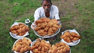 KFC Style Fried Chicken  Crispy Spicy Fried Chicken Cooking by our grandpa for Orphan kids