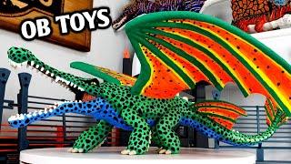 CUSTOM SARCOSUCHUS DRAGON HYBRID  HOW TO TRAIN YOUR DRAGON TOOTHLESS  & TEMU DINOSAUR TOY REVIEW