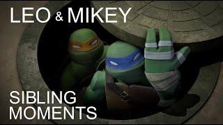 Leo and Mikey being siblings for 14 minutes straight
