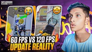 PUBGBGMI 120 FPS VS 60 FPS  THE DARK REALITY OF 120 FPS I PUBGBGMI 120 FPS LAYE I 3.2 UPDATE