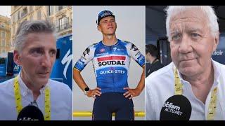 Tour de France 2024 - Alessandro Tegner  Si Evenepoel va partir ? Il est sous contrat avec nous