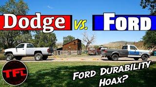 Ram vs Ford Tug-of-War Is The Old Ford Inline 6-Cylinder Actually Indestructible?