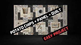 Potato Chip Blocks with Panels  Easy  Quick Quilt  L is for Laundry