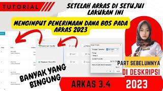 CARA MEMASUKAN PENERIMAAN DANA PADA ARKAS BOS TAHUN 2023