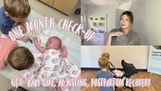 1 month update baby girl and postpartum recovery + answering some questions 